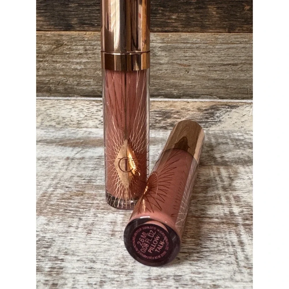 Charlotte Tilbury Pillow Talk Lip Gloss 2 Pack 2.6ml Each‎ New | Travel Size